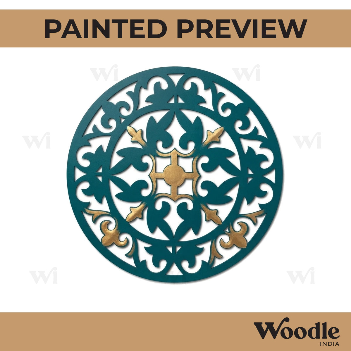 Mandala Round Cutout MDF Design 4