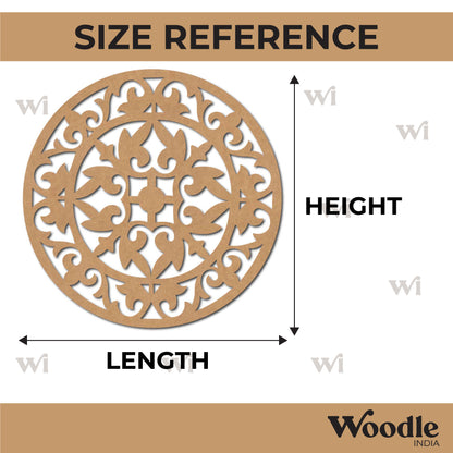 Mandala Round Cutout MDF Design 4