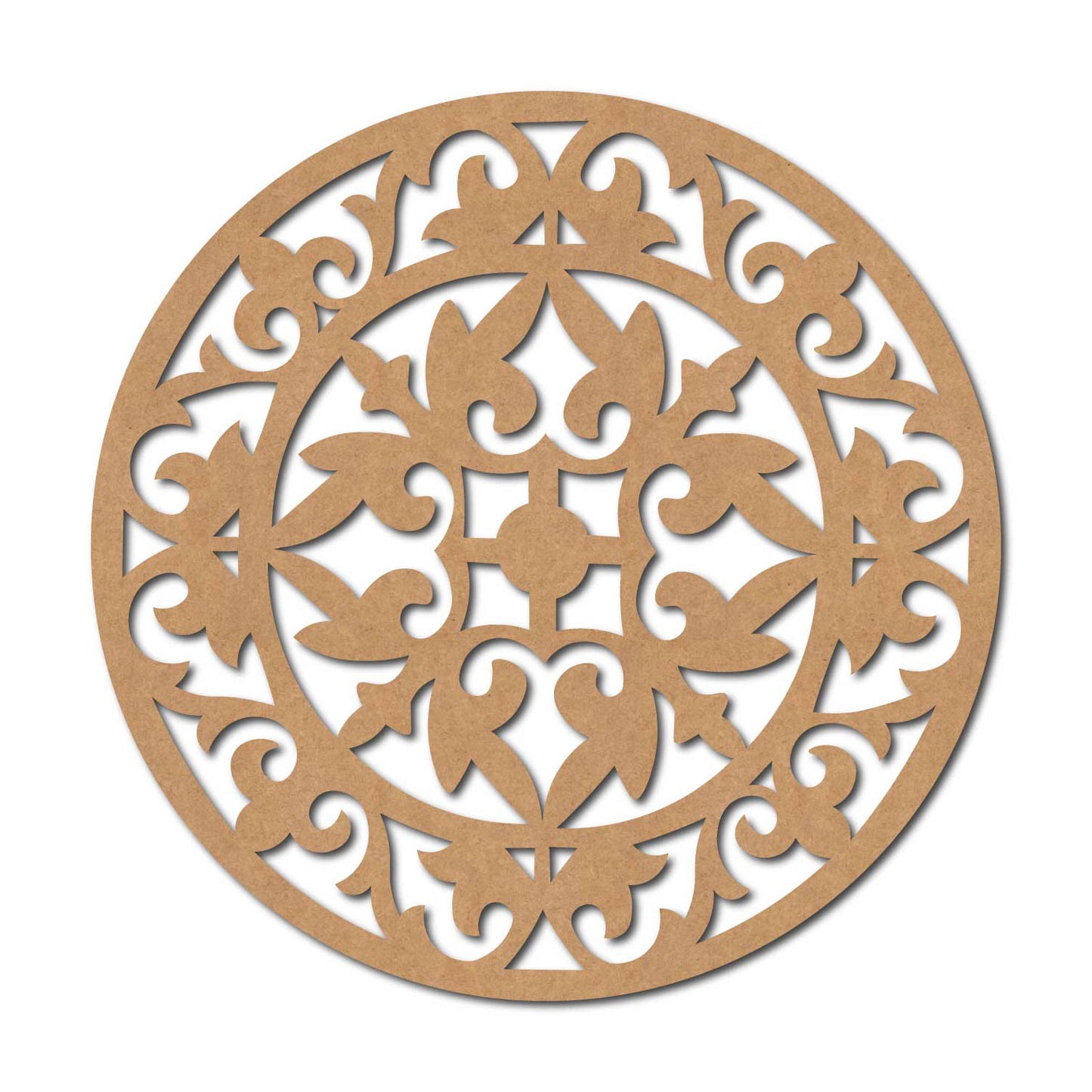 Mandala Round Cutout MDF Design 4
