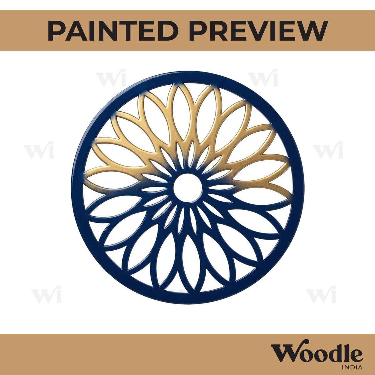 Mandala Round Cutout MDF Design 5