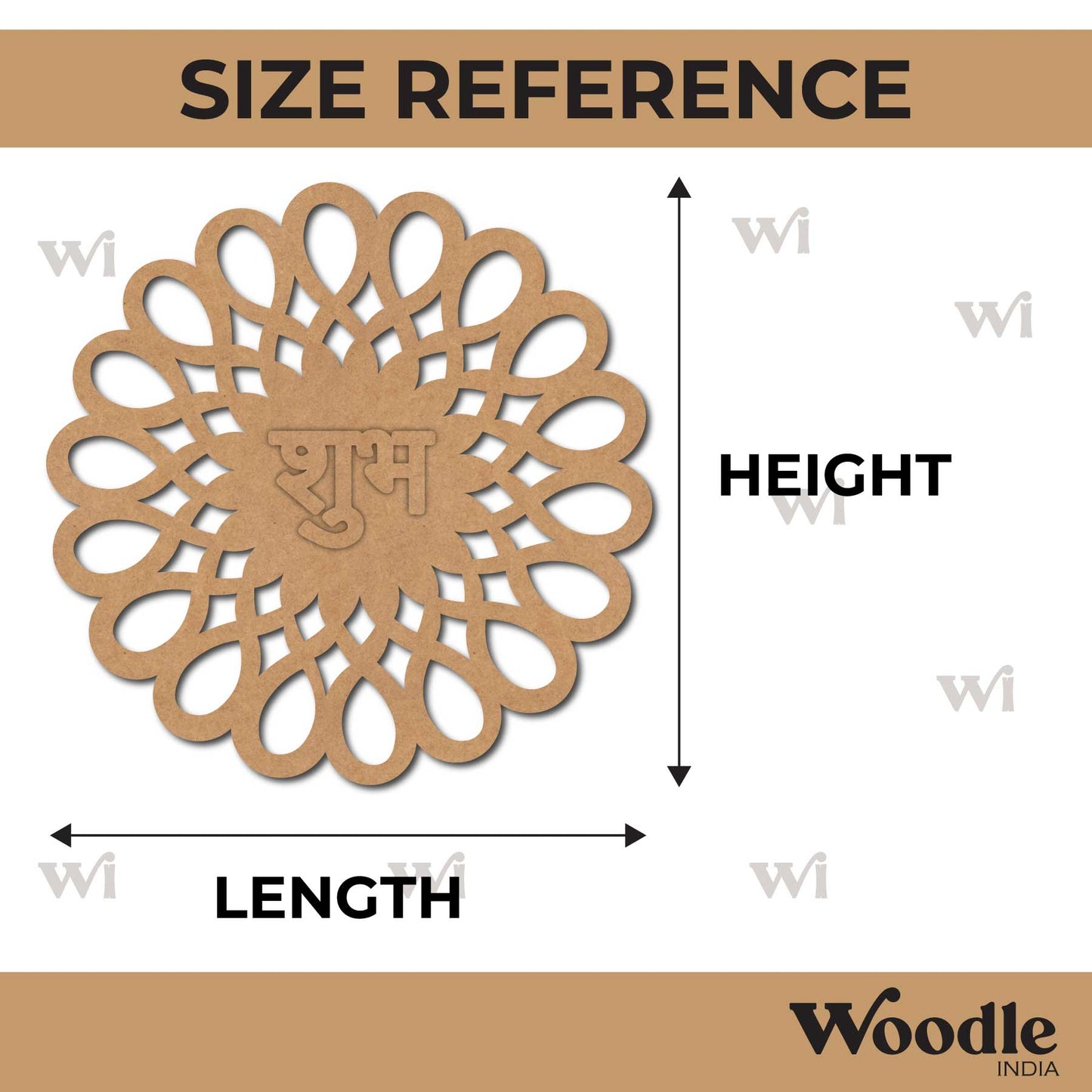Mandala Shubh Labh Base MDF Design 1