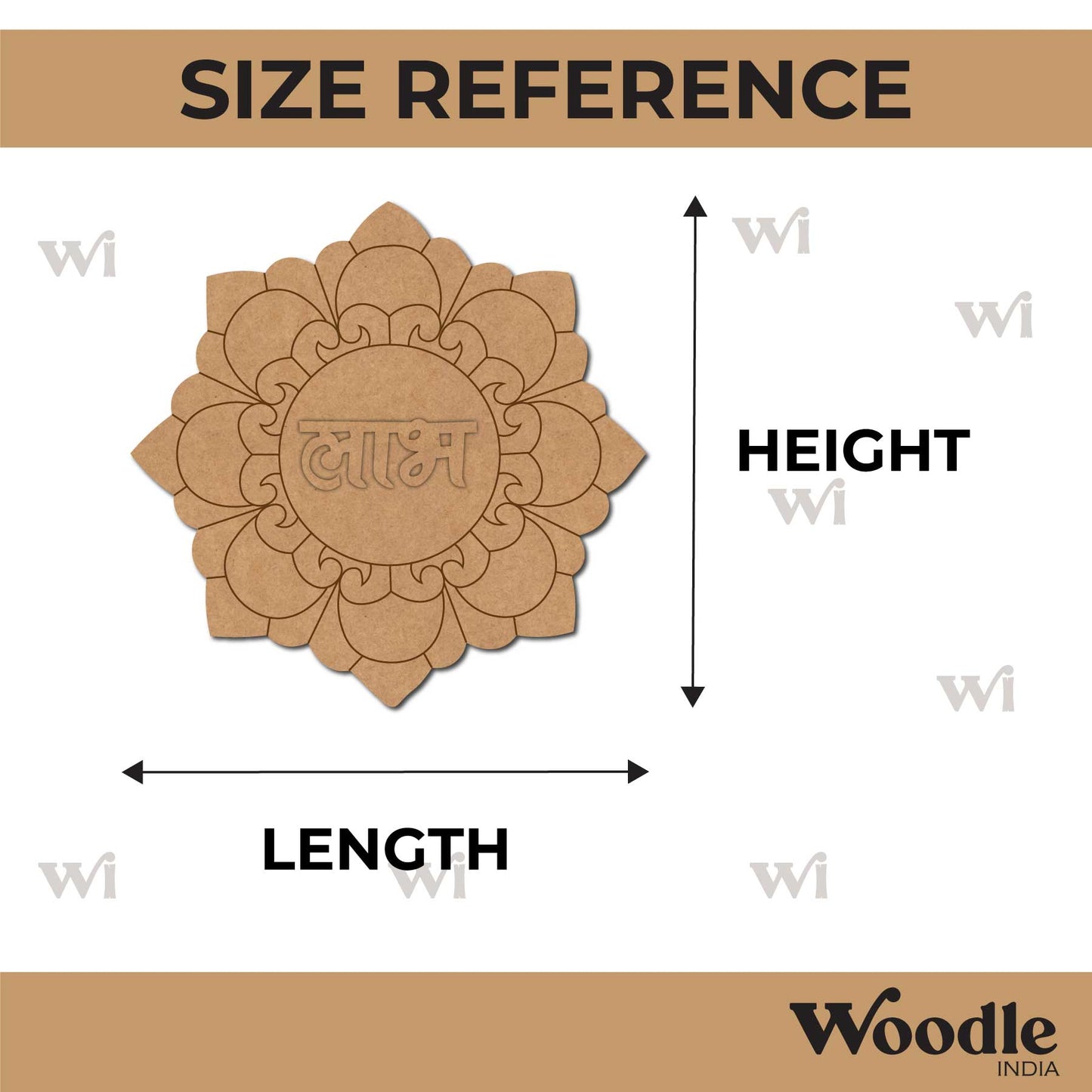 Mandala Shubh Labh Base MDF Design 2