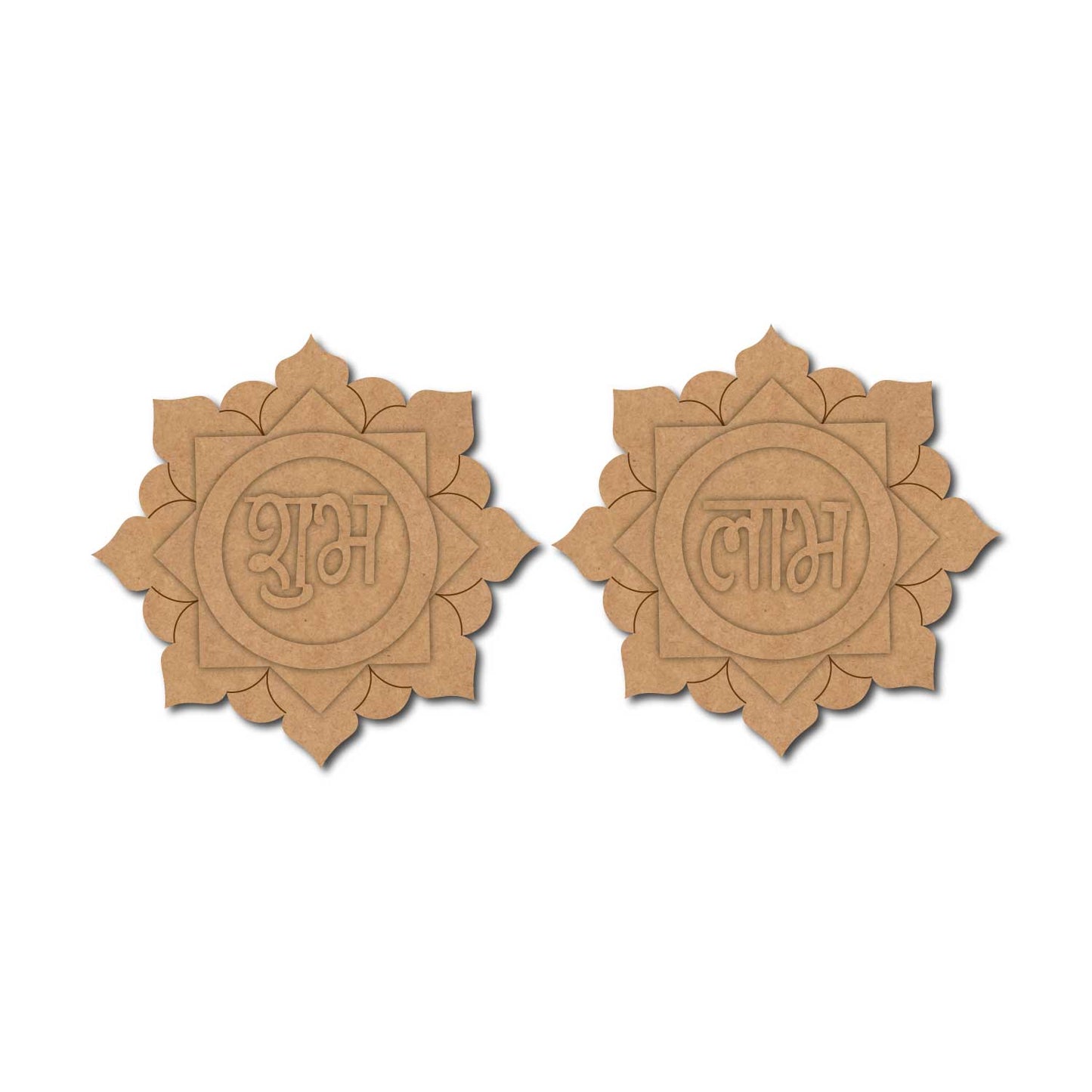 Mandala Shubh Labh Pre Marked Base MDF Design 1