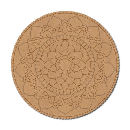 Mandala Three Layered Pre Marked Base MDF Design 1