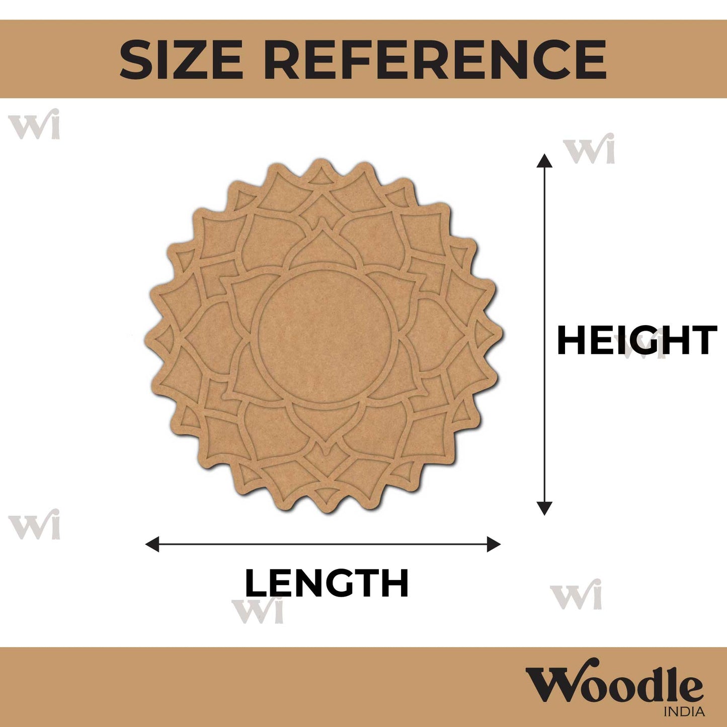 Mandala Two Layered Base MDF Design 1