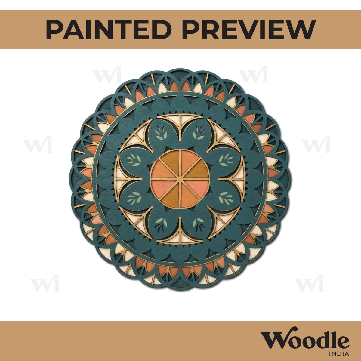 Mandala Two Layered Base MDF Design 4
