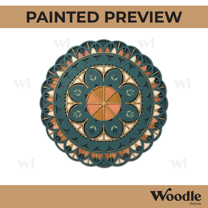 Mandala Two Layered Base MDF Design 4