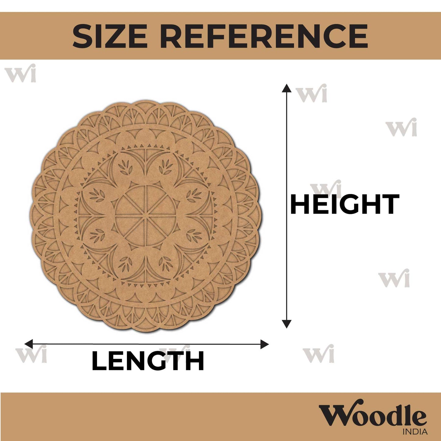 Mandala Two Layered Base MDF Design 4