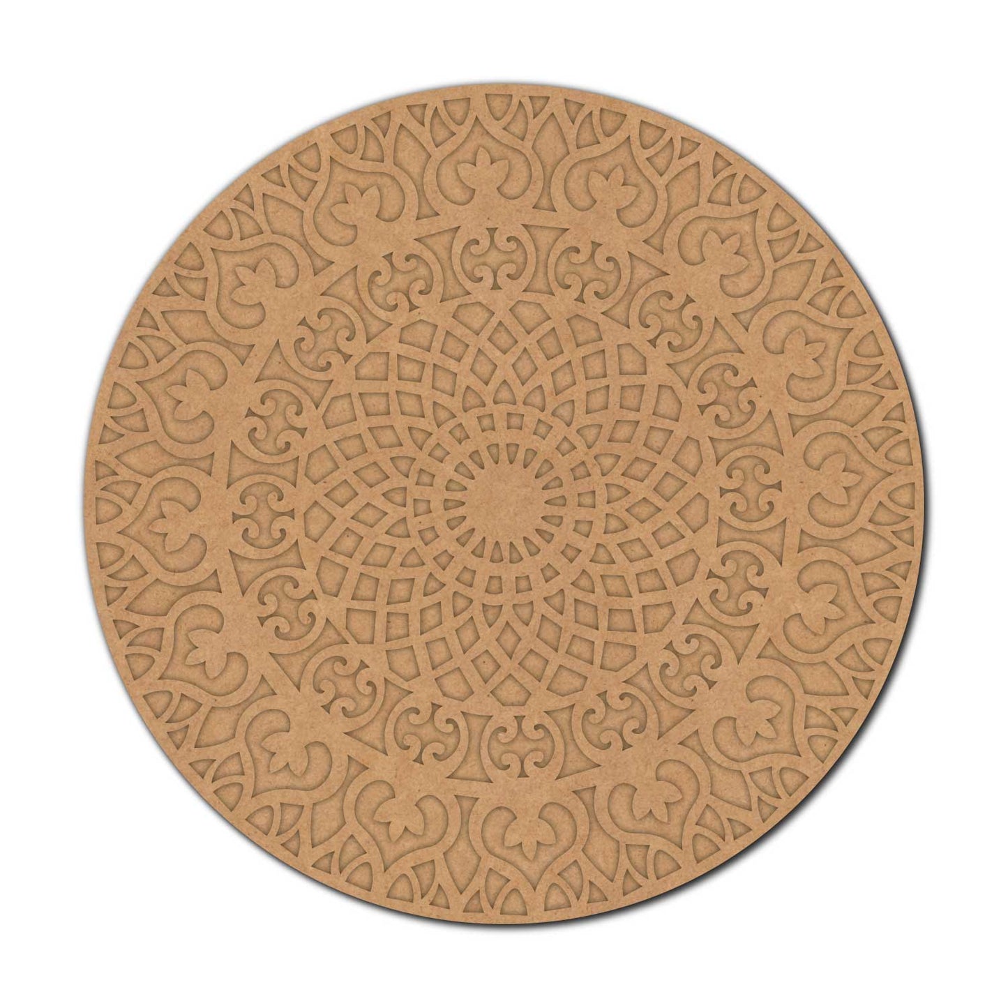 Mandala Two Layered Round Cutout MDF Design 1