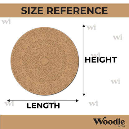 Mandala Two Layered Round Cutout MDF Design 1