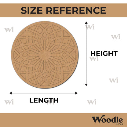 Mandala Two Layered Round Cutout MDF Design 2