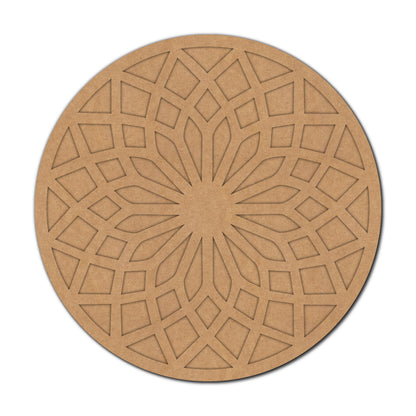 Mandala Two Layered Round Cutout MDF Design 2