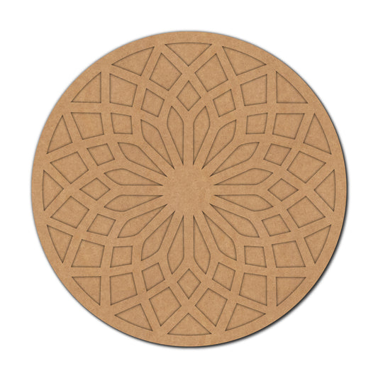 Mandala Two Layered Round Cutout MDF Design 2