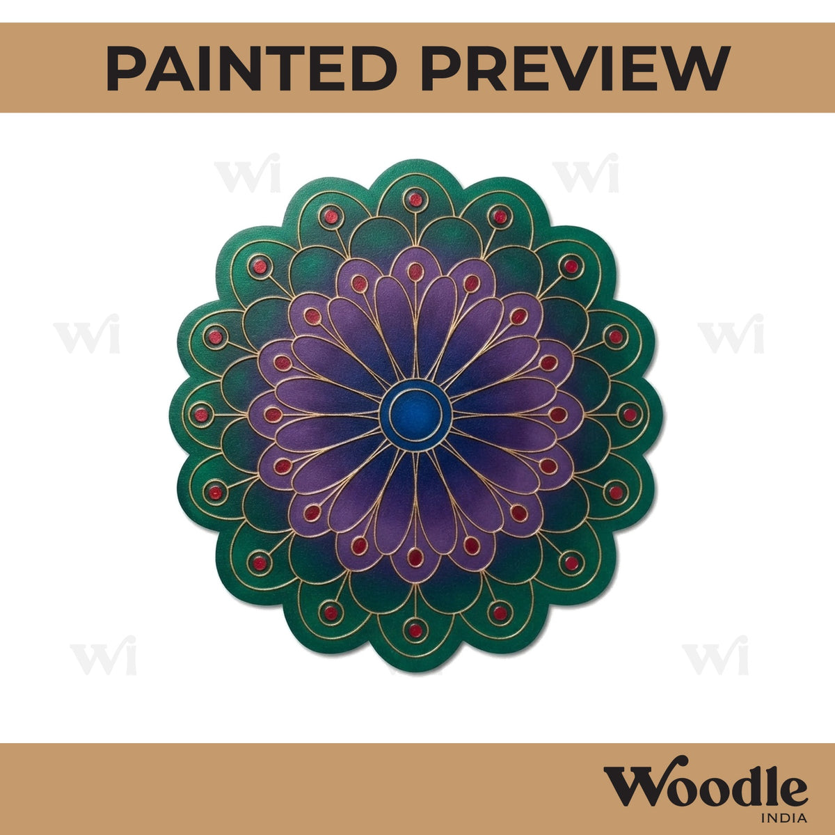 Mandala Pre Marked Base MDF Design 18