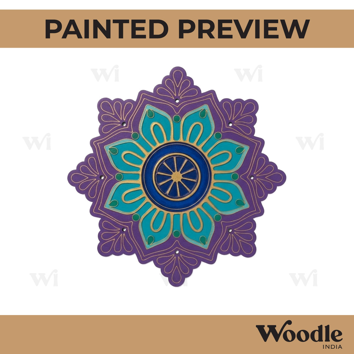 Mandala Pre Marked Base MDF Design 34