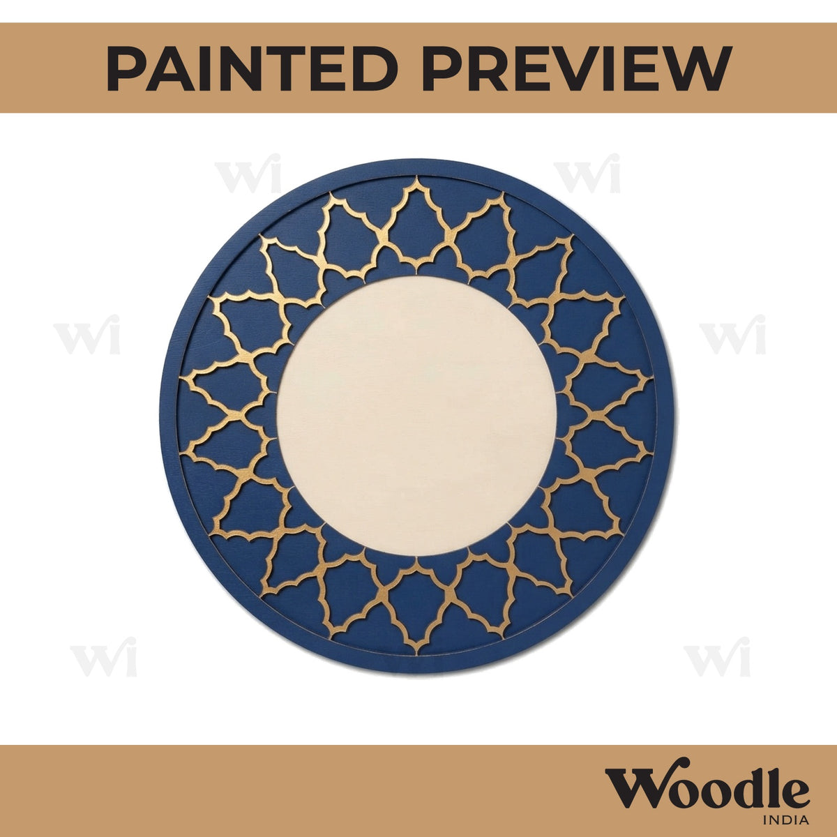 Mandala Pre Marked Round MDF Design 35