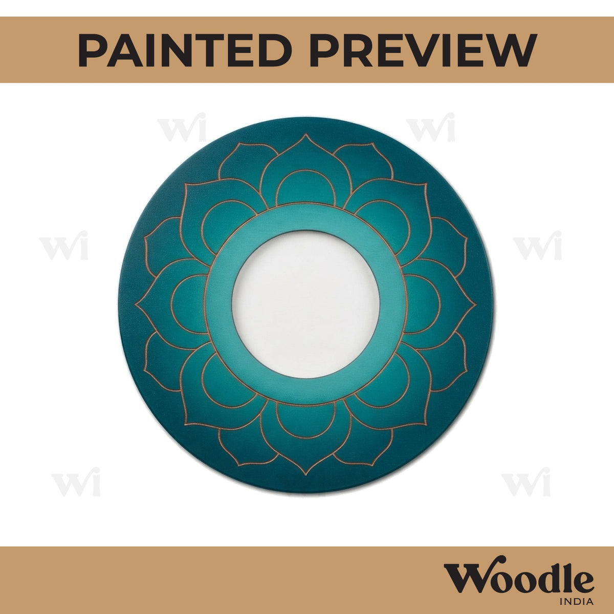 Mandala Diya Tealight Holder Pre Marked MDF Design 15
