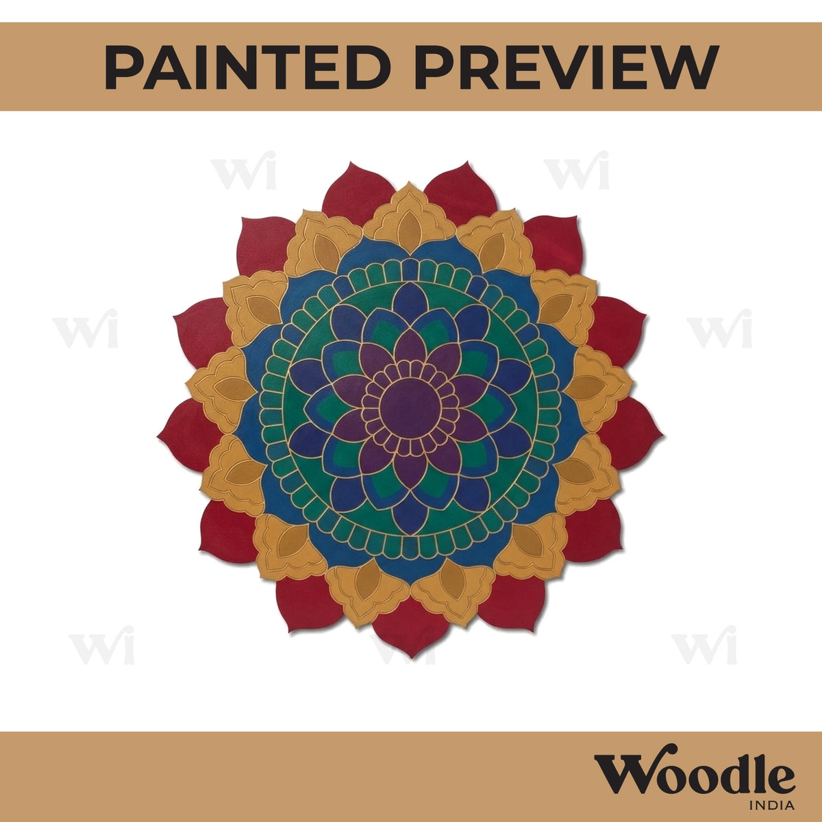 Mandala Pre Marked Base MDF Design 40