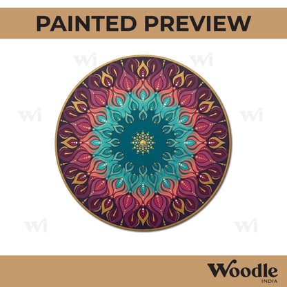 Mandala Pre Marked Round MDF Design 78