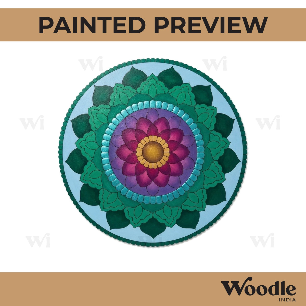 Mandala Pre Marked Round MDF Design 98