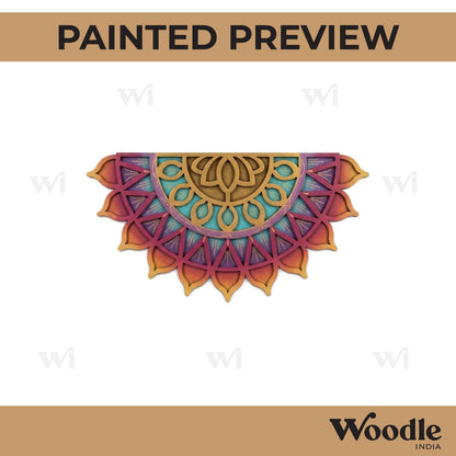 Mandala Reusable Rangoli Base MDF Design 1
