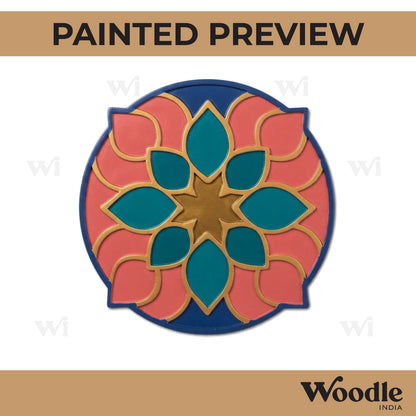 Mandala Reusable Rangoli Base MDF Design 26