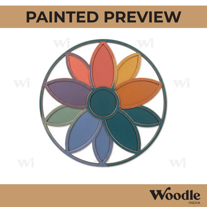 Mandala Reusable Rangoli Base MDF Design 27