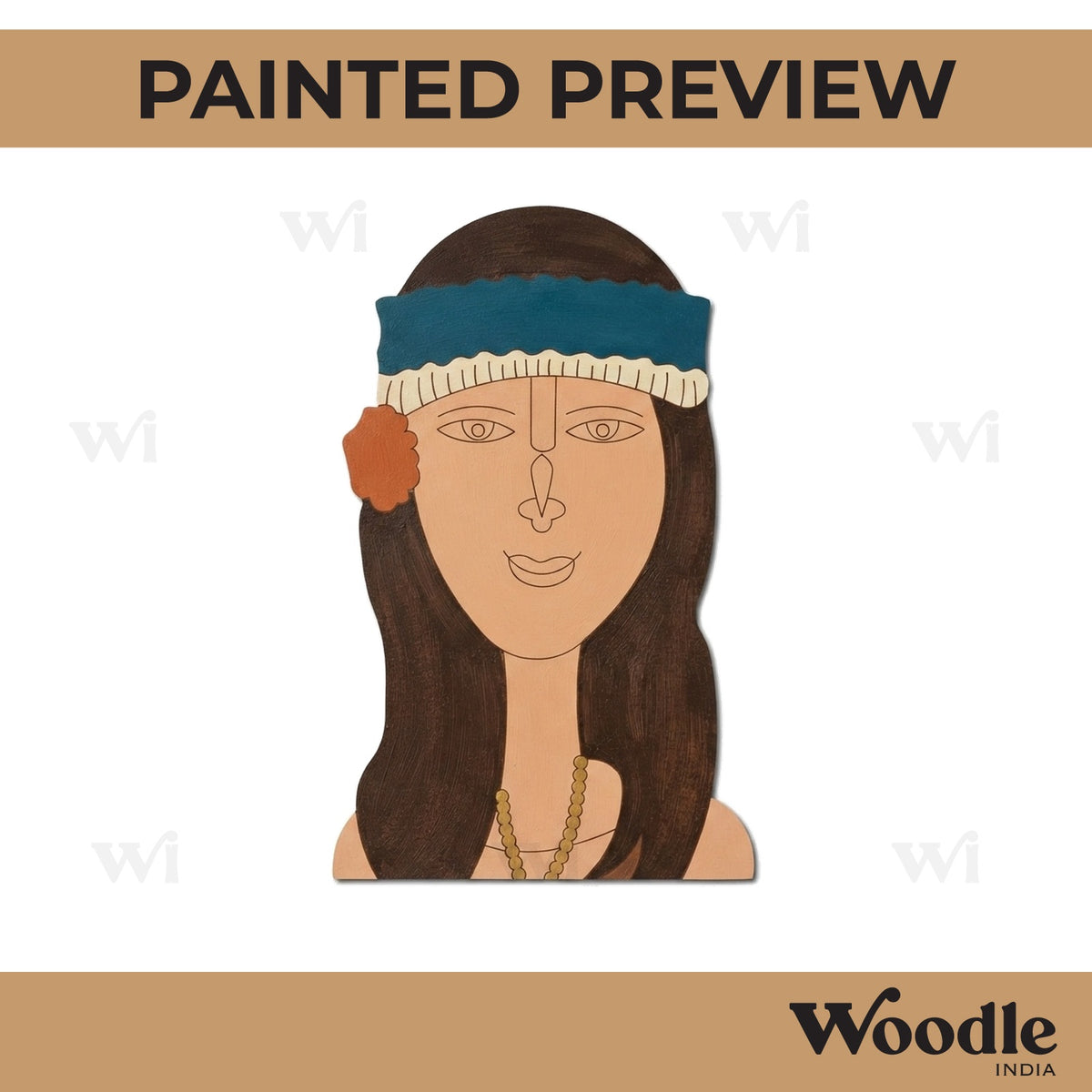 Manipur Woman Pre Marked MDF Design 1