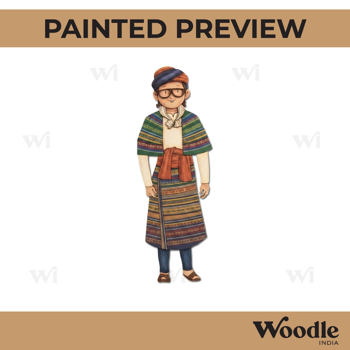 Manipur Woman Pre Marked MDF Design 2