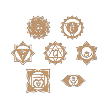 Manipura Chakra Set Cutout MDF Design 1