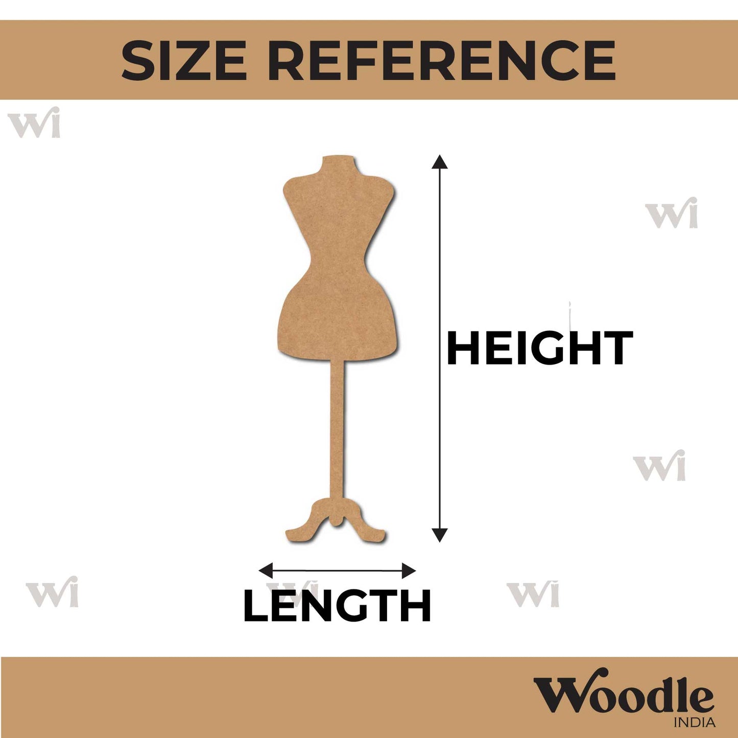 Mannequin Cutout MDF Design 1