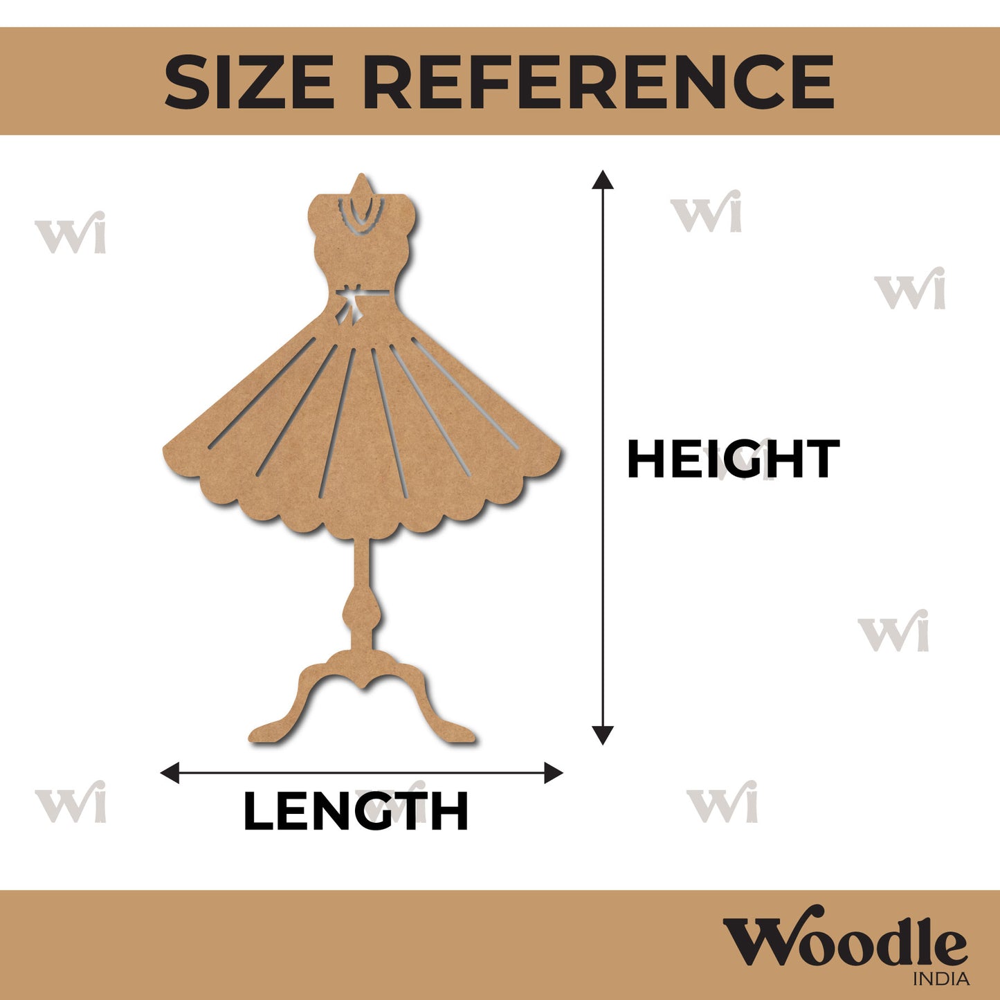 Mannequin Cutout MDF Design 2