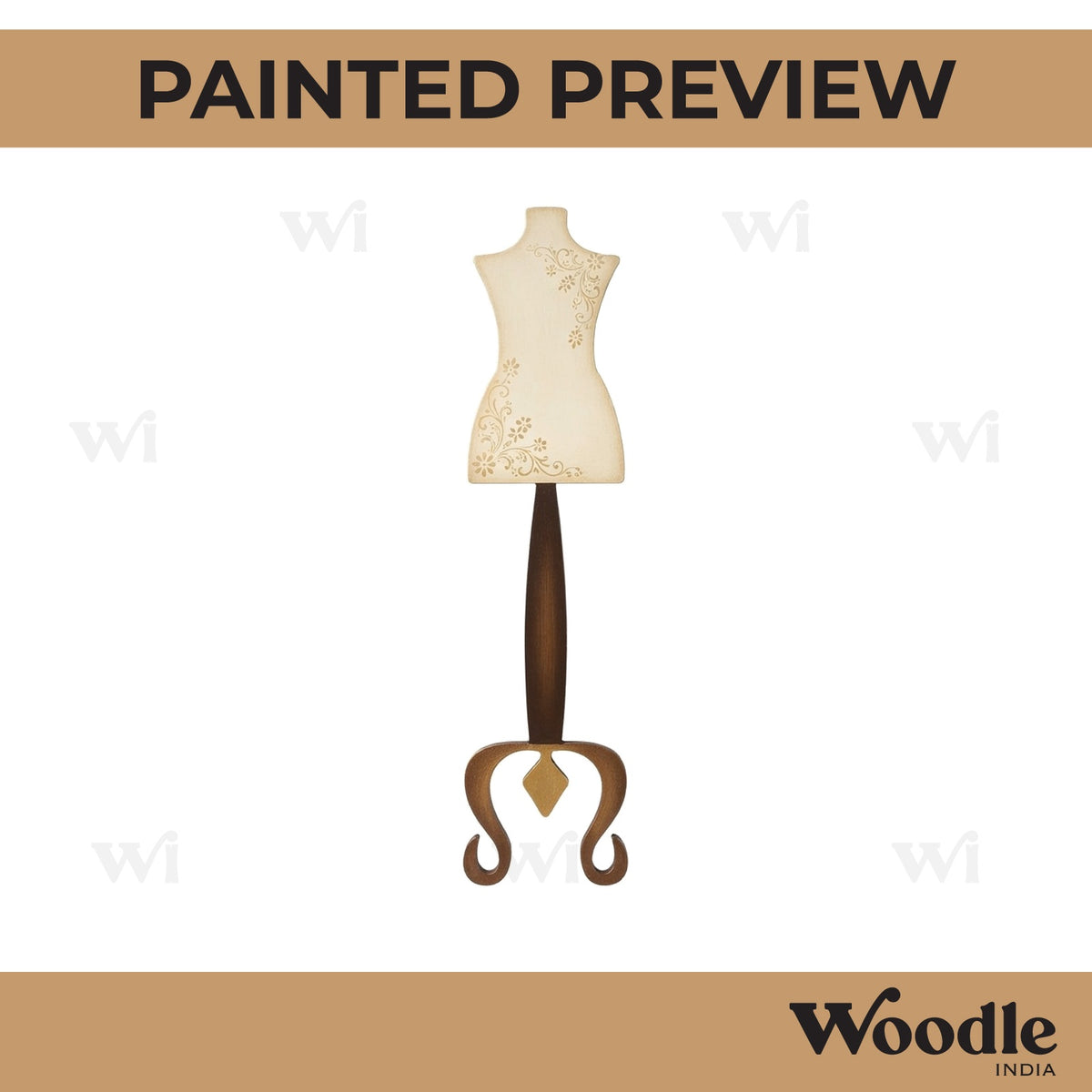 Mannequin Cutout MDF Design 3