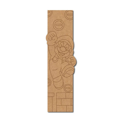 Mario Bookmark Pre Marked MDF Design 1