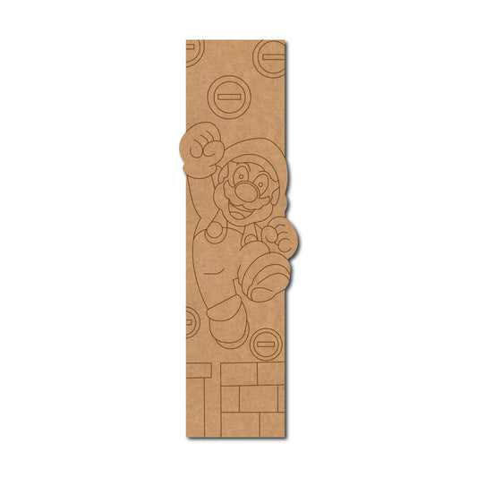 Mario Bookmark Pre Marked MDF Design 1