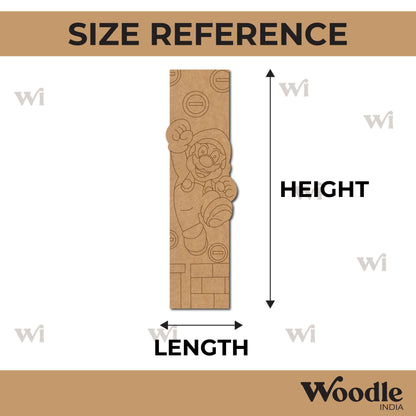 Mario Bookmark Pre Marked MDF Design 1