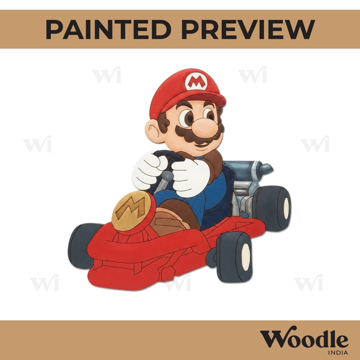 Mario Kart Pre Marked MDF Design 9