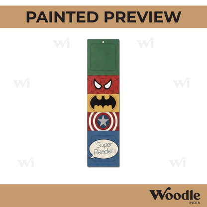 Marvel Bookmark Pre Marked MDF Design 1