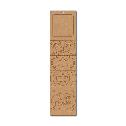 Marvel Bookmark Pre Marked MDF Design 1