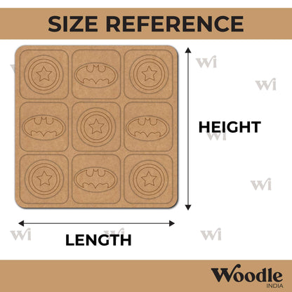 Marvel Tic Tac Toe Pre Marked MDF Design 1