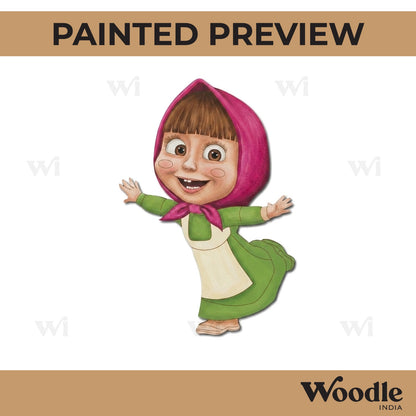 Masha And The Bear Pre Marked MDF Design 1
