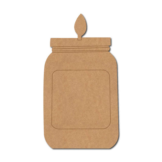 Mason Jar Candle Pre Marked MDF Design 1