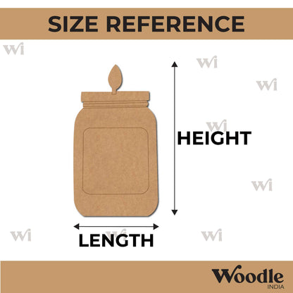 Mason Jar Candle Pre Marked MDF Design 1