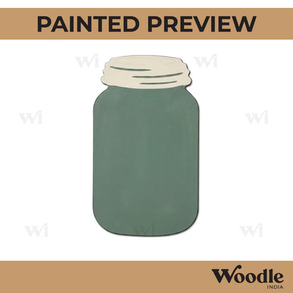 Mason Jar Cutout MDF Design 1