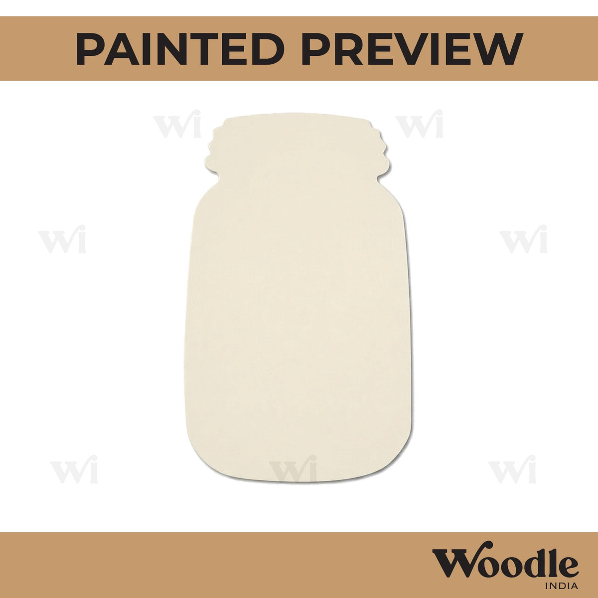 Mason Jar Cutout MDF Design 2