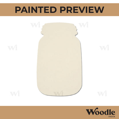Mason Jar Cutout MDF Design 2