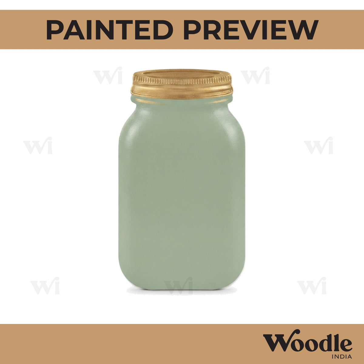 Mason Jar Cutout MDF Design 3