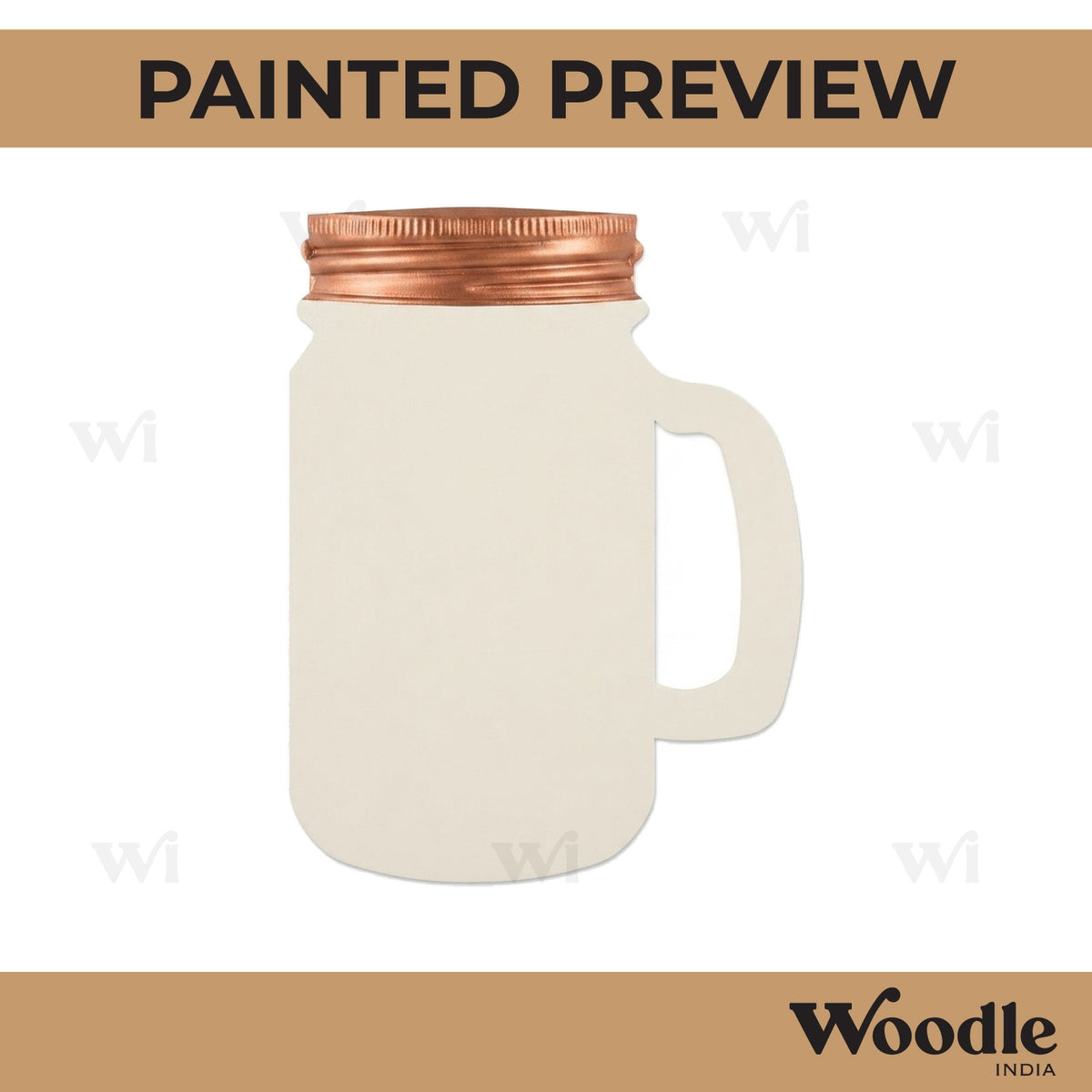 Mason Jar Cutout MDF Design 5