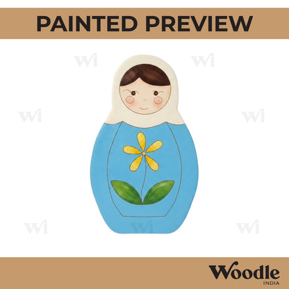 Matryoshka Nesting Doll Pre Marked MDF Design 2