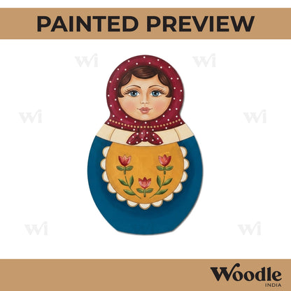 Matryoshka Nesting Doll Pre Marked MDF Design 3